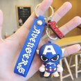 thumbnail image 1 of LLavero de Disney de Marvel, llaveros de superhéroe, Spider Man, Iron Man, Hulk, Thor, Capitán América, juguetes colgantes de mochila para pareja Fivean unisex, 1 of 2
