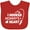 Red, variant on Inktastic I Hooked Mommy's Heart with Fishing Rod Boys or Girls Baby Bib