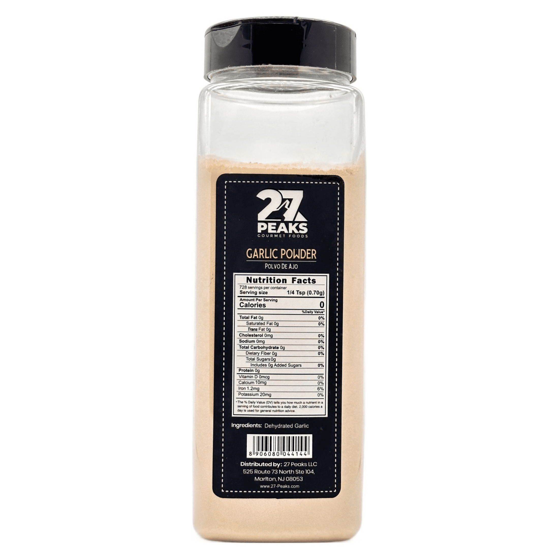 27 Peaks Gourmet No Artificial Flavors Garlic Powder, 18 oz Bottle