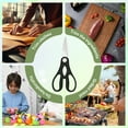 thumbnail image 7 of FACEGA 4Pcs Scissors All Purpose,Pp Handle 7.7" Small Scissors,Cold Walnuts Scissors for Office,Black, 7 of 7