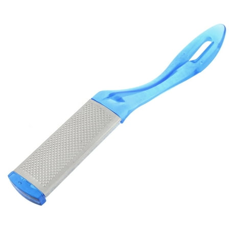 Rough Skin Remover - Blue Silver Tone Grip Callus Rough Skin Remover Foot Scraper Nail File Pedicure