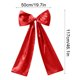 thumbnail image 5 of Adornos navideños, adorno navideño, lazo rojo extragrande de 117 cm para árbol de Navidad, lazo de satén rojo con serpentinas largas para decoración navideña del hogar, colgante rojo de 120 cm, 5 of 6