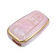 thumbnail image 1 of Funda para llave compatible con Toyota Prius 2006-2022, 2 botones, diseño de porcelana, moda, suave, TPU, rosa, mando a distancia, sin llave, inteligente, funda protectora, 1 of 1