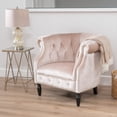 thumbnail image 2 of UNBRAND Akira Arm Chair Velvet Club Chair, Champagne 29.6D x 33W x 30.25H in, 2 of 10