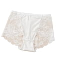 thumbnail image 4 of Blmnix Sexy Underwear Ladies Underwear Panties High Waisted Plus Size Boxer Shorts White Lace Womens Underwear Packs, 4 of 5