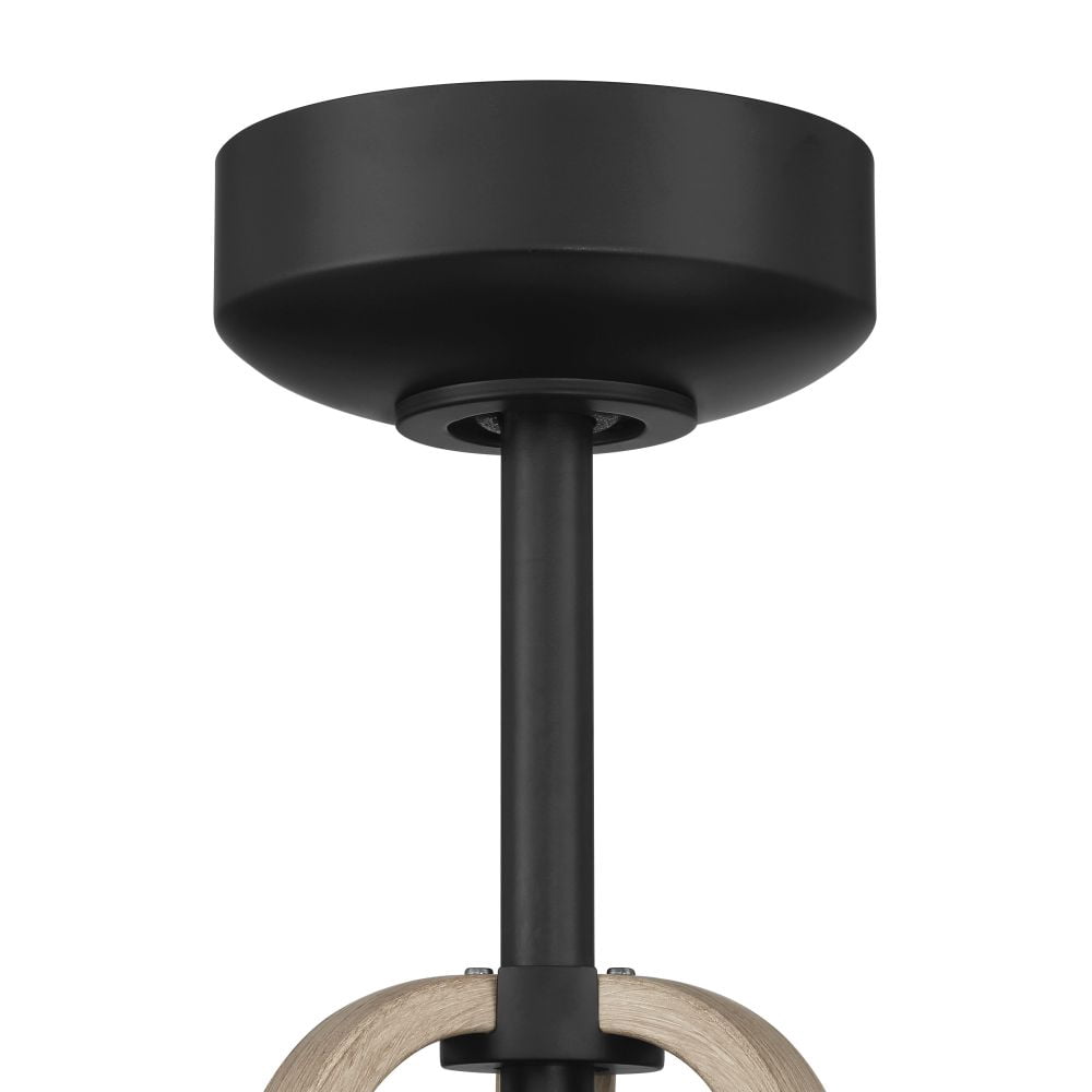 RSE52FB5 Craftmade Lighting Reese - 5 Blade Ceiling Fan with Light Kit-23.01 Inches Tall and 52 Inches Wide-Flat Black Finish