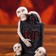 thumbnail image 2 of Estatua en Miniatura Espeluznante Adorno Resina Halloween para Oficina Casa (lápida Sepulcral), 2 of 9