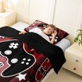 thumbnail image 3 of Homewish Cool Gamer Game Pad Twin Comforter Sets,Stars Skateboard Bedding Set,Red Black,Black Reversible,2pcs,1 Comforter and 1 Pillowcase, 3 of 7