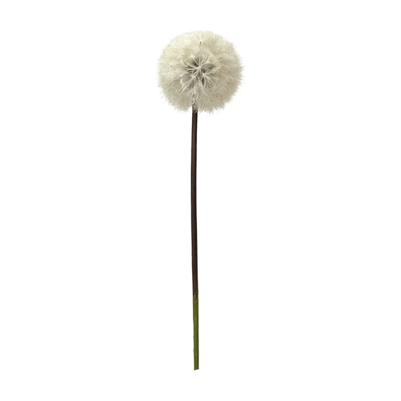 SLYNSHome 1Pcs Realistic Artificial Dandelion Flower Stems, Faux Floral Bouquet, Long Stem Decorative Flowers For Vase Arrangement, Wedding Table Farmhouse Indoor Home Decor
