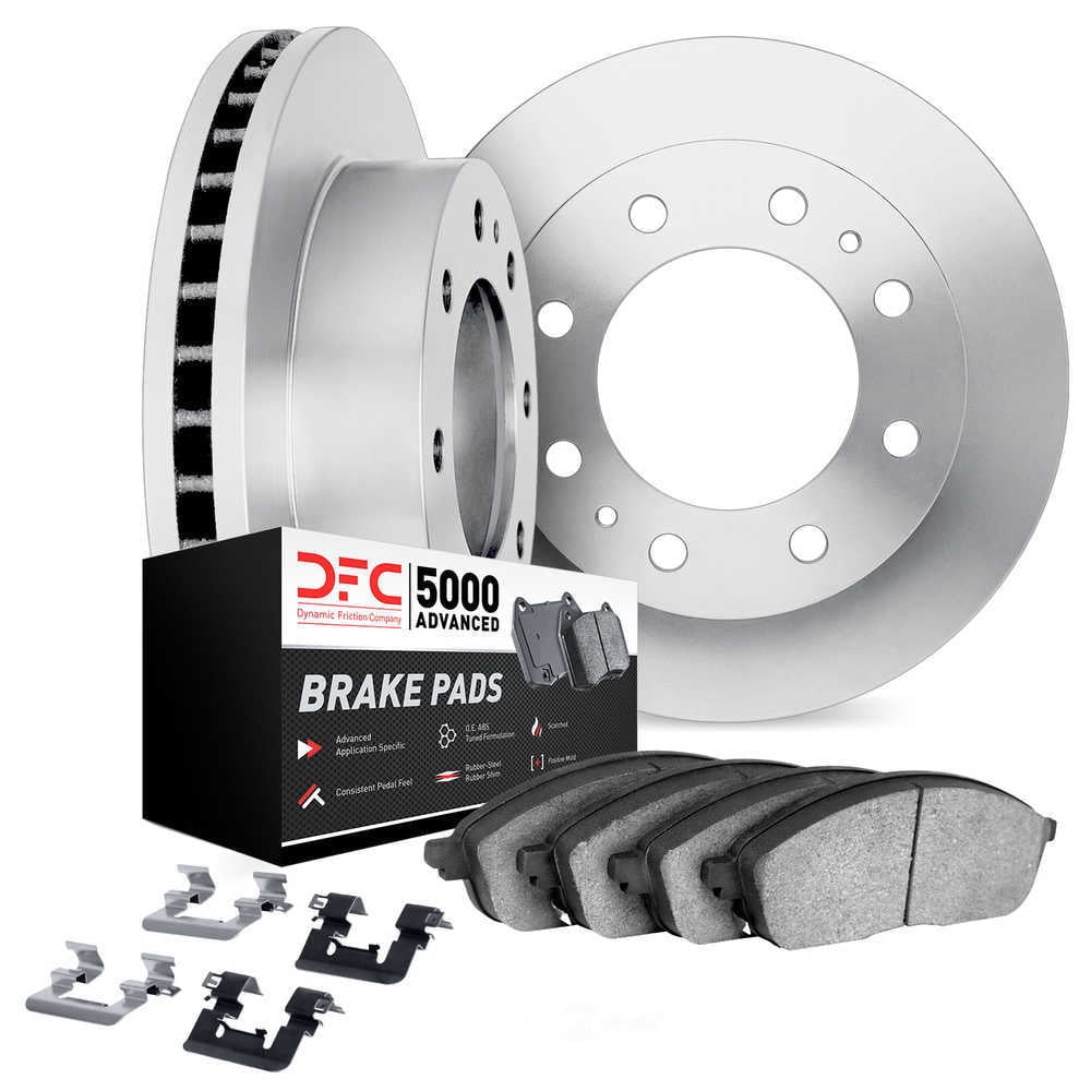 Dynamic Friction Company 6512-48303 DFC Rotors with 5000 Advanced Brake Pads includes Hardware