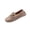 B-Khaki, variant on Gpaecead Girls Bow Loafer Shoes Soft Faux Suede Leather Solid Color Moccasins Slip-On Flat Soft Sole Casual Princess Shoes B-Blue