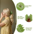 thumbnail image 4 of Pinzas para el cabello Unique Bargains, pinzas de tortuga, pinzas de cabello francesas, grandes pinzas para el cabello para cabello grueso, verdes, 4 of 7