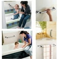 thumbnail image 2 of 12 Inch Shower Grab Bar Satin Brushed Nickel, ZUEXT Stainless Steel Safety Grab Bar Handle, Bathroom Balance Bar, Safety Hand Rail Support - Handicap, Elderly, Injury, Senior Assist Bath Handle, 2 of 16