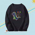thumbnail image 1 of 2023 Printemps T-shirts à Manches Longues pour Enfants Coton Col Rond Garçon Tee Automne T-shirts Grand Garçon Automne Noir2 8T, 1 of 5