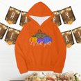 thumbnail image 4 of oqasdz Halloween Youths Girls Boys Pumpkins Letter Prints Long Sleeve Hoodie with Pocket Casual Pullover Sweatshirts Size 6 Y-7 Y, 4 of 5
