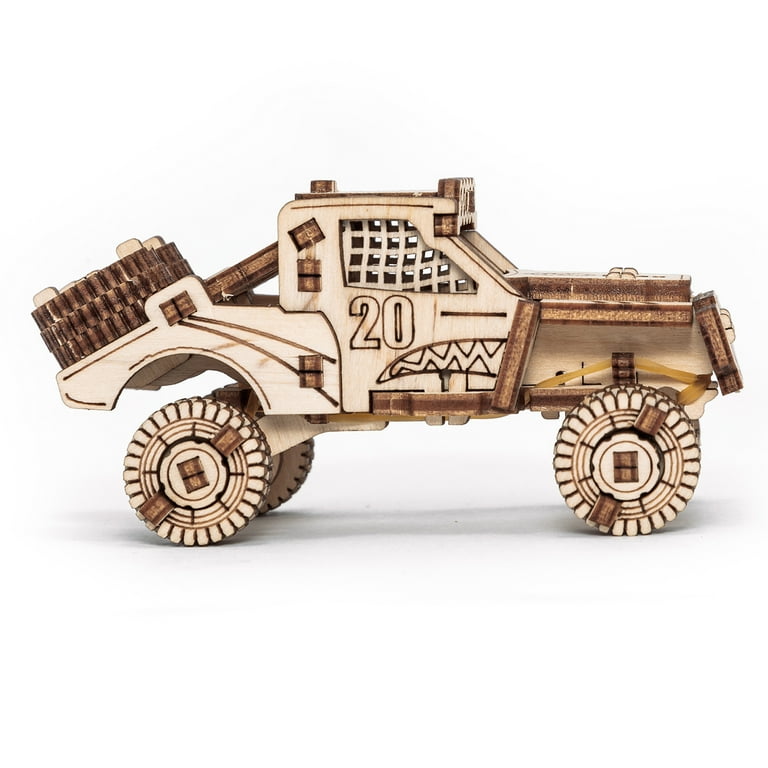 EWA Eco-Wood-Art Vehicles Set 3D Wooden STEM Construction Kit 364