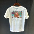 thumbnail image 4 of Ropa de calle para hombre, camisetas para hombre, camiseta de algodón de verano, básica, vintage, nueva, elástica, con alfabeto, Kpop, talla XL, M, 4 of 4