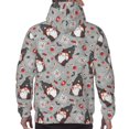 thumbnail image 7 of Pofeuu Halloween Gnome Print Mens Casual Hooded Collar Drawstring Hoodies Pullover Sweatshirts Casual Long Sleeve Shirts-Small, 7 of 7