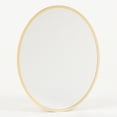 thumbnail image 3 of Locker Style Magnetic Gold Trim Oval Mirror 9" x 7", 3 of 8