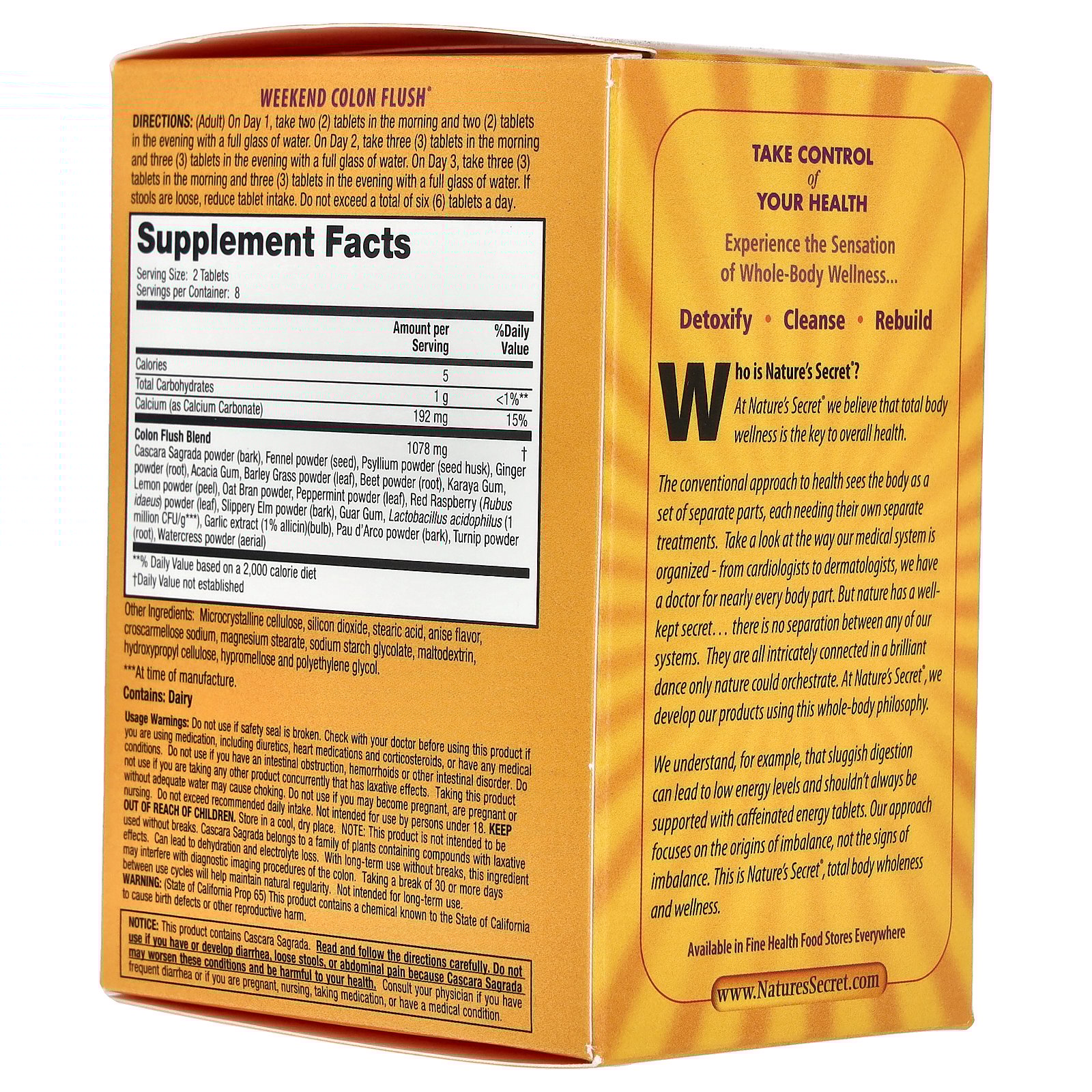 thumbnail image 2 of Nature's Secret Weekend Colon Flush®, 16 Tablets, 2 of 5