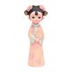 thumbnail image 1 of Estatua de resina de niña, figura en miniatura, vestido popular, decoración de escritorio tradicional Abanico de 12 x 8 x 155 cm, 1 of 9