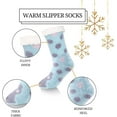 thumbnail image 4 of FYDUU Christmas Socks for Women Fuzzy Slipper Socks Cute Animal Cat Winter Warm Soft Cozy Fluffy Slipper Socks Cozy Warm Socks, 4 of 6