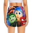 thumbnail image 2 of Lsque inside out 2 Printed Women's Running Shorts with Liner Pockets,Elastic Quick Dry Workout Athletic Gym Yoga Shorts,Womens High Waist Shorts-Large, 2 of 9