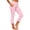 Pink, variant on Utoimkio Women's Capri Flare Yoga Pants Fold Over High Waist Stretchy Cropped Bootcut Trousers with Side Pockets for Workout Lounging