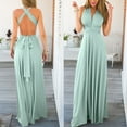 thumbnail image 6 of Generic Women's Wedding Guest Dresses Sexy Convertible Multi Way Bandage Backless Empire Cocktail Prom Gown Maxi Dress, 6 of 7