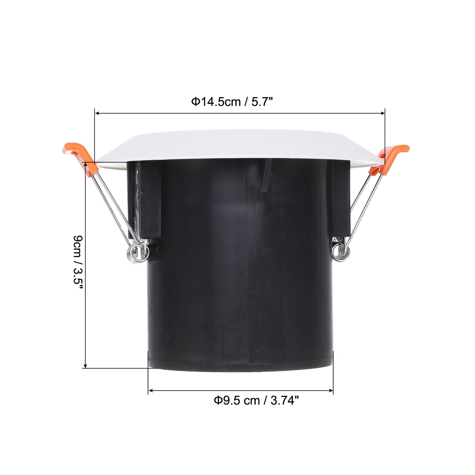 Uxcell 4 Inch Round Air Vent Spring Loaded, ABS Soffit Exhaust Vent with Louver Grille for Home Office