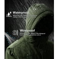 thumbnail image 4 of Lavenicole Men's Waterproof Ski Jacket Warm Winter Snow Coat Mountain Windbreaker Hooded Raincoat Armygreen XL, 4 of 7