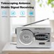 thumbnail image 5 of INDIN BC-R2033 Mini AM FM Radio 2 Band Radio Receiver Portable Pocket Radio Built-in Speaker w/ Headphone Jack Telescopic Antenna, 5 of 5