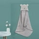 thumbnail image 5 of Toalla con capucha para bebé, albornoz, artículos esenciales para la bañera, toallitas, toallas para bebés Gris, 5 of 9