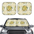 thumbnail image 2 of Gukieu Daisies And Wildflowers Print Car Windshield Sun Visor, Foldable Anti-UV Car Sun Visor Suitable for Vans, Trucks Car Accessories-Large, 2 of 6