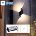thumbnail image 3 of Aplique de pared para exteriores de 10w Led impermeable Ip66 lámpara de pared para exteriores de aluminio moderna luz para exteriores para patio jardín terraza cerrar pared Patio Villa pasillo Wa Rojo Verde Cocina, Decoración y Otros, 3 of 5