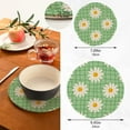 thumbnail image 3 of Pot Holders Trivets Set Pure Cotton Potholders Set, Hot Pads Set of 2, Cute Daisy Hot Pot Trivets One 9.45 Inch and One 7 Inch Home Decor Gifts, 3 of 7