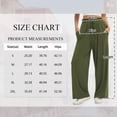 thumbnail image 2 of SWQZVT Fall Pants for Women Elastic Waistband Womens Pants with Pockets Autumn Pants Women Lounge Casual Winter Pants Comfy Trouser Green XL, 2 of 9