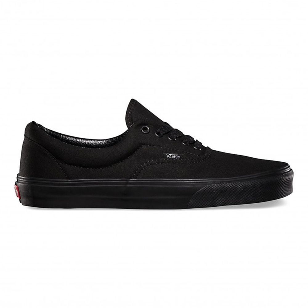 vans era all black on feet