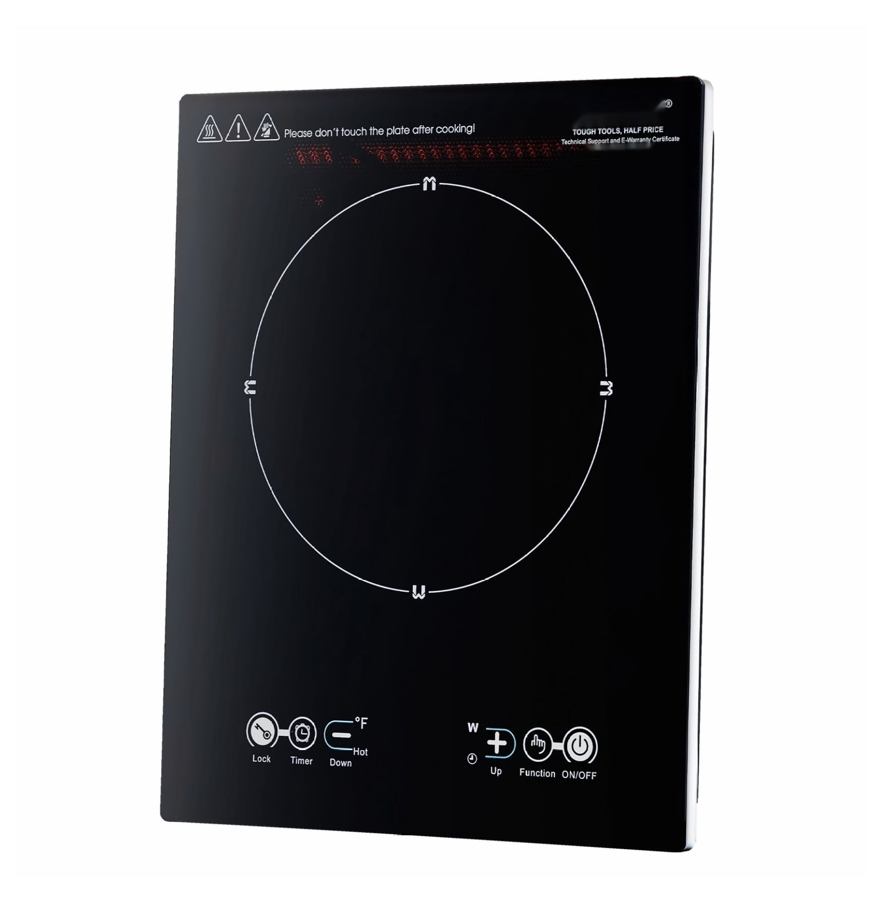Portable Induction Cooktop 1800W - Countertop Burner with 9 Temp Levels - Hot Plate for Kitchen, RV, Camping - Fast & Efficient Cooking