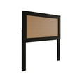 thumbnail image 2 of Castle Place Classic Rattan Twin Wooden Headboard, Black, 2 of 8
