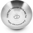 thumbnail image 1 of Cadeaux d'Anniversaire de 10 Ans en Acier pour Cople Jewerly, 1 of 7