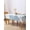 Lake Blue Sky Blue, variant on Blue Beige Crab Coastal Table Cloth, Summer Coral Nautical Waterproof Tablecloth for Square Tables, Reusable Washable Fabric Table Cover for Restaurant Kitchen Dining Tables 60"x60"