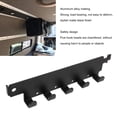 thumbnail image 4 of Gancho De Montaje En Riel En L, Colgador De Herramientas En Riel En L, Fácil De Instalar, Negro, 5 Ganchos, Soporte De Pared Para Ahorro De Espacio Para Camioneta RV, 4 of 7