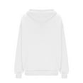 thumbnail image 6 of Wdfiry Women's Sweatshirts Solid Color Oversized Long Sleeve Hoodies Tops Drawstring Hooded Sweatshirts with Pockets Fall Tops, 6 of 7