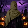thumbnail image 6 of Renaissance Halloween Shawl For Women, Hooded Cowl Scarf Accessories, Medieval Vintage Festivals Wrap Cape, 6 of 7