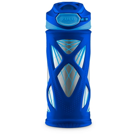 ZULU Echo Kids 12 fl oz Stainless Steel Insulated Water Bottle, Blue
