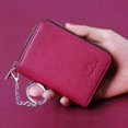 thumbnail image 4 of Cartera con cremallera FurArt con bloqueo RFID para mujer y llavero, 4 of 7