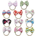thumbnail image 2 of Zanarzt Bows Headbands for Girls Baby Girls Headbands Toddler Baby Girls Printed Headband Bowknot Hair Band for Baby Brown,One Size, 2 of 2