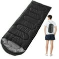 thumbnail image 2 of COWIN Sleeping Bags for Adults Backpacking Lightweight Waterproof 41℉-59℉ for Camping Hiking Outdoor Travel with Compression Bags 3.52lb , Black, 2 of 9