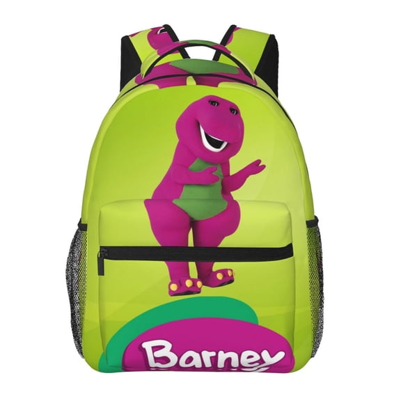 Barney And Friends Backpack Cartoon Lightweight Laptop Bookbag College Travel Hiking Work School Daypack Rucksack